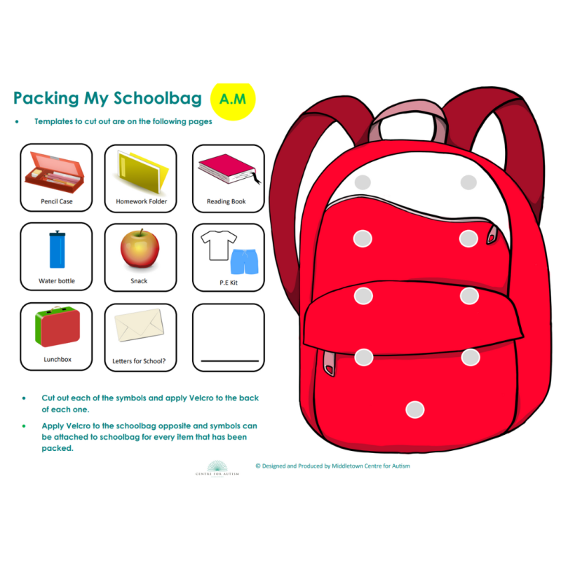 Back to school – Bag packing schedule  