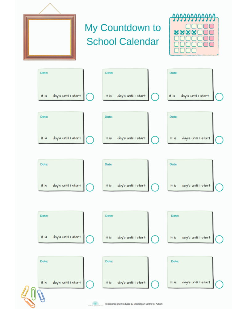 My Countdown to School