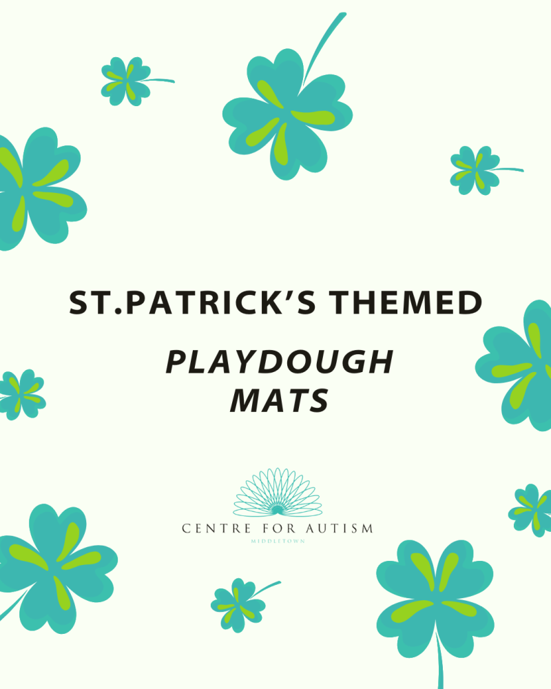 St. Patrick's Day play dough mats